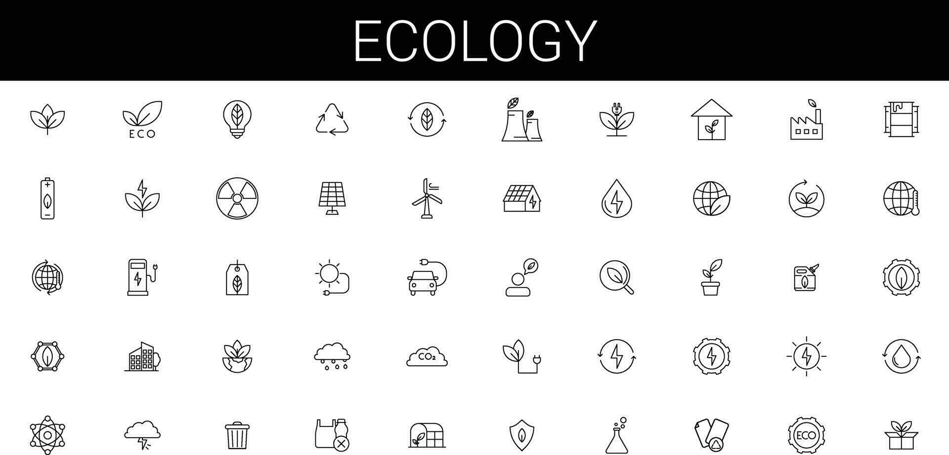 Ecology Icons pack vector
