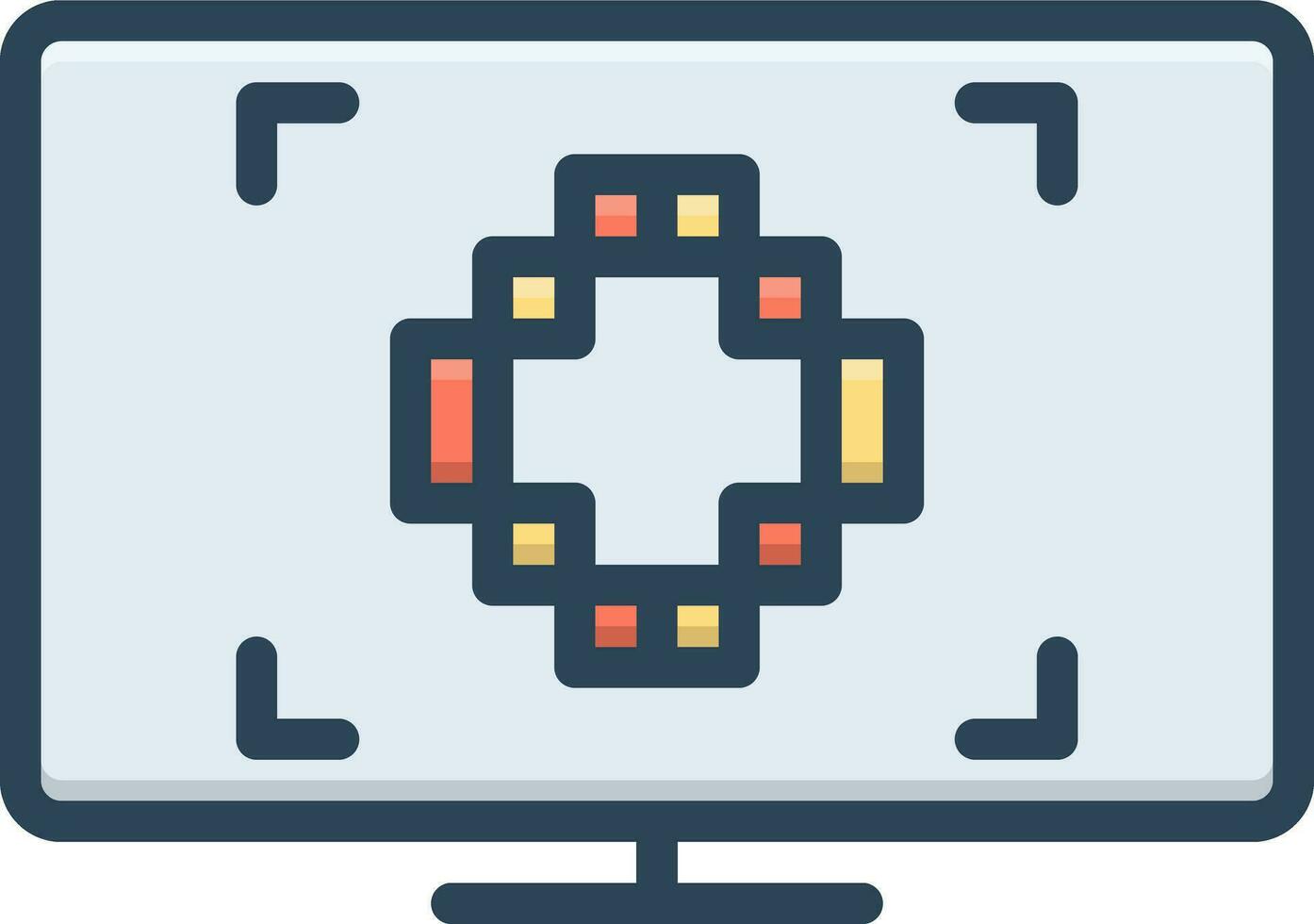 color icon for pixels vector