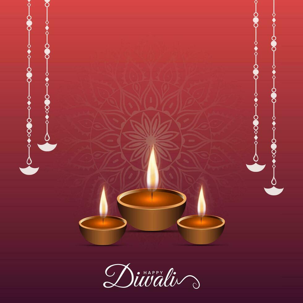 Happy Bhai Dooj Typography Social Media Post vector