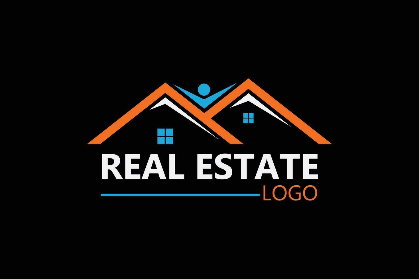 Real-Estate Logo Design Vector Template, Elegant Home Staging Service Logo