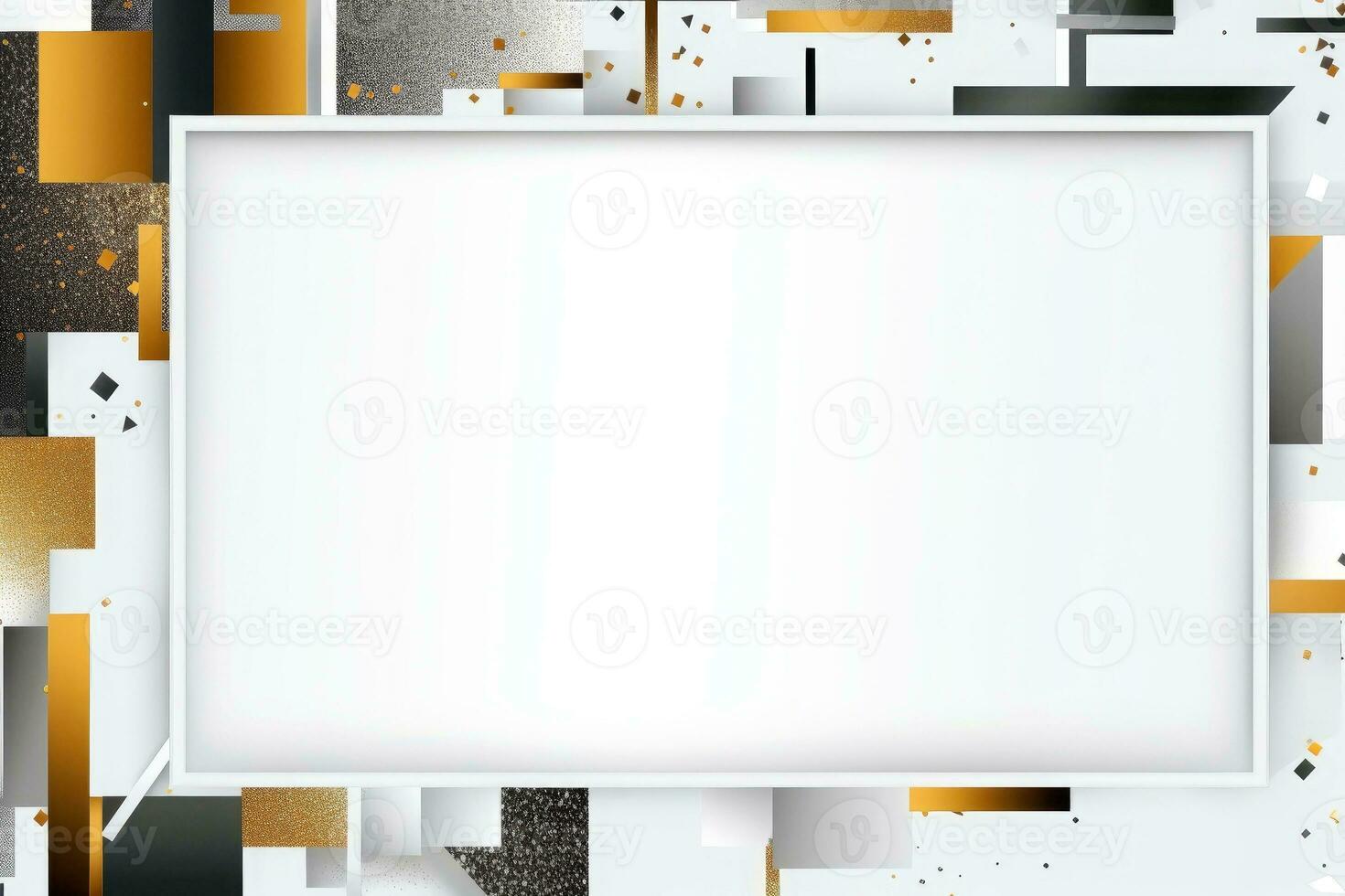 Abstract high tech white border, futuristic technology background, Generative AI photo