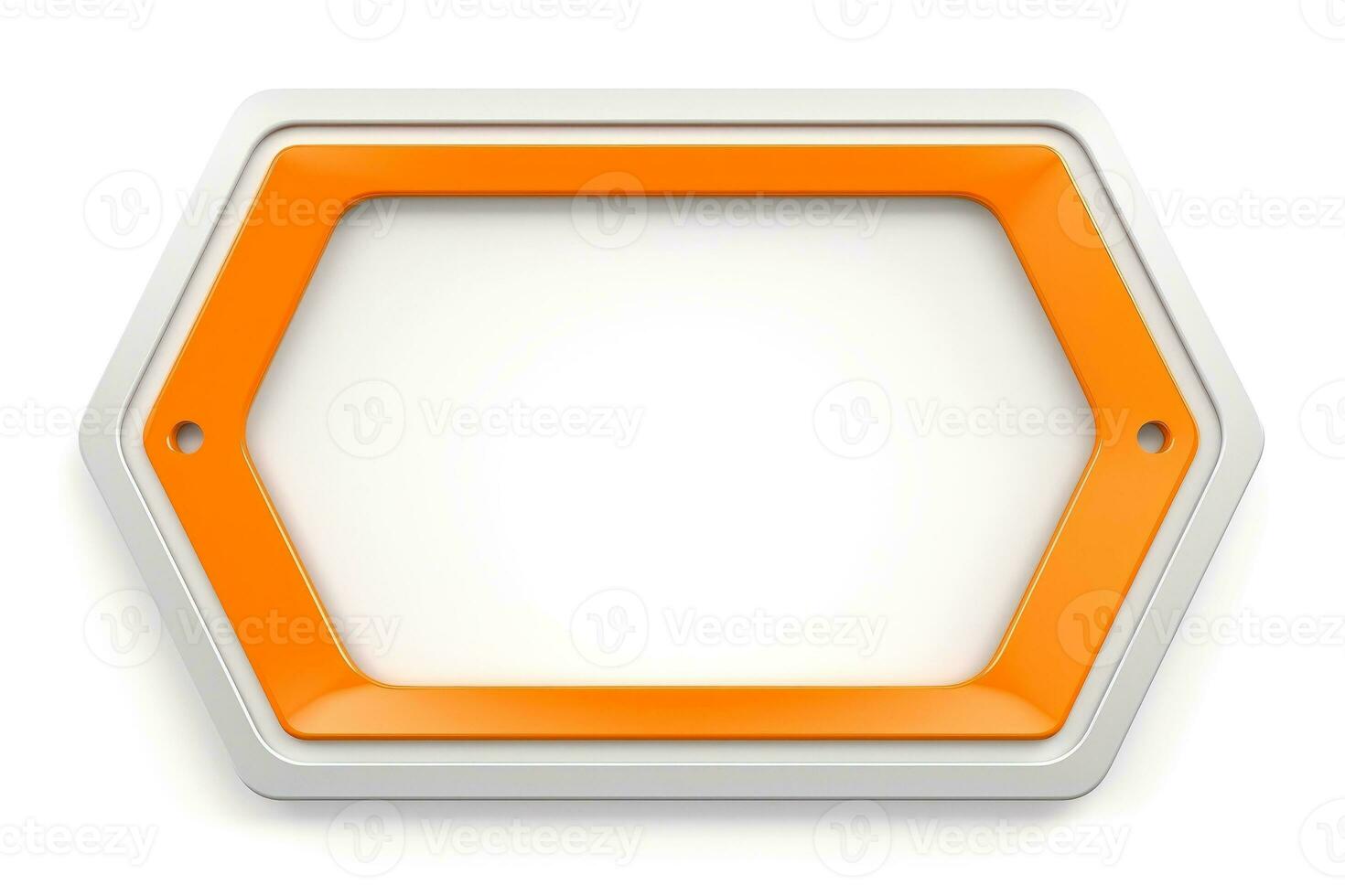 Abstract high tech white border, futuristic technology background, Generative AI photo