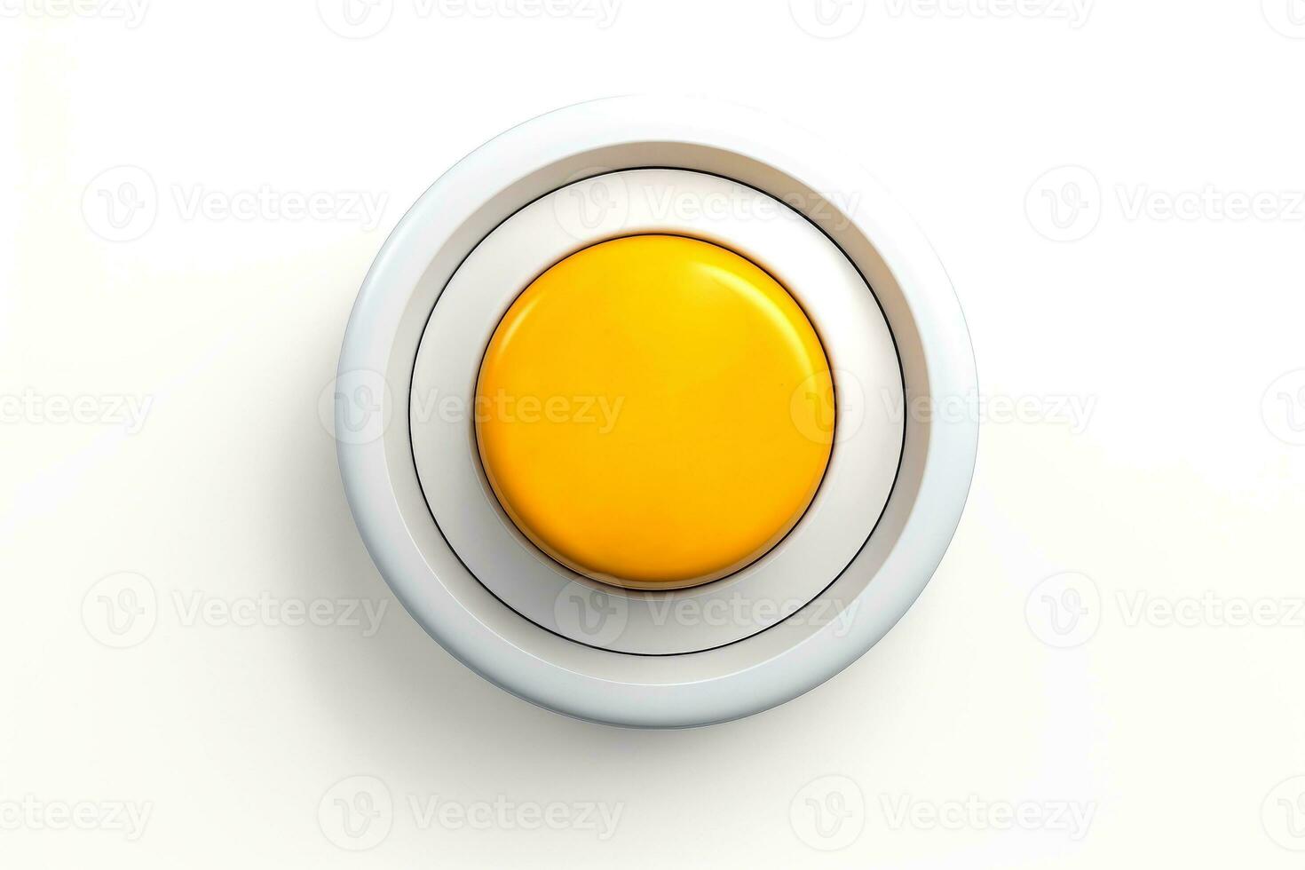 Abstract high tech multicolor button on white background, Generative AI photo