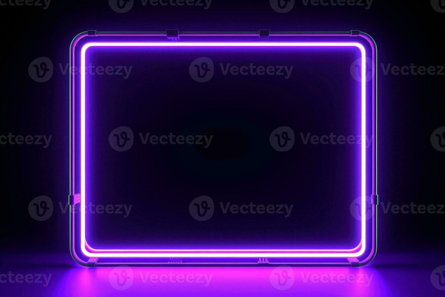 Abstract high tech black border, futuristic technology background, Generative AI photo