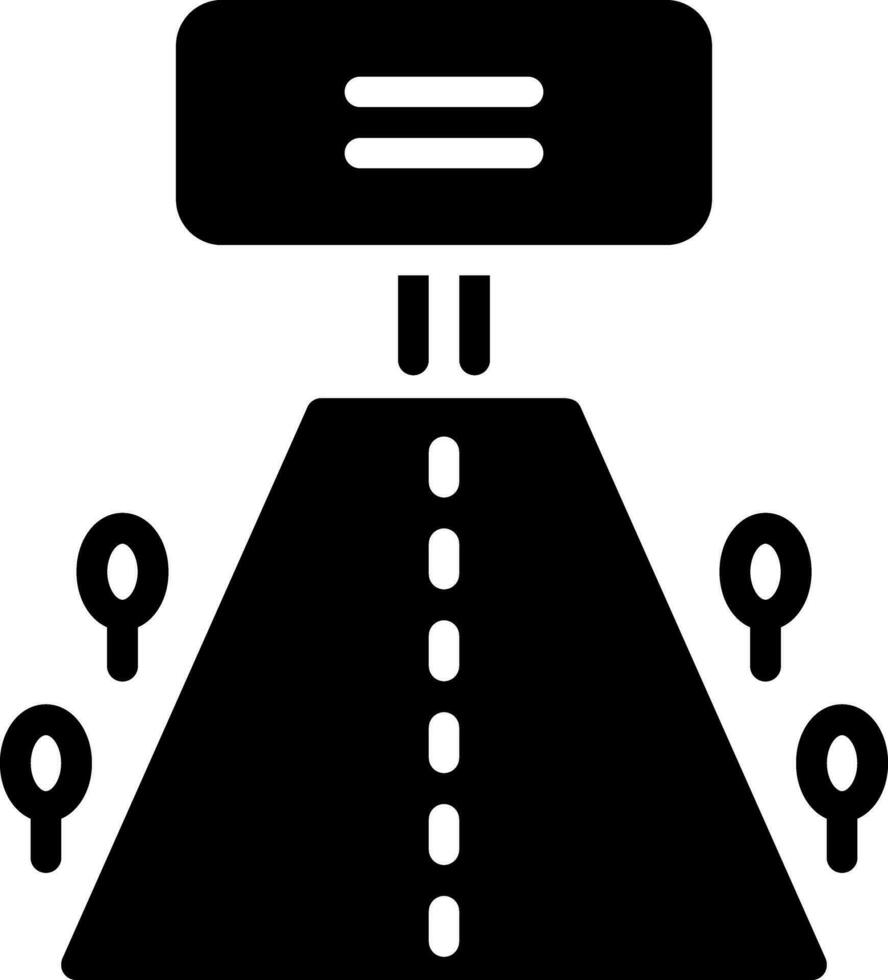 solid icon for way vector