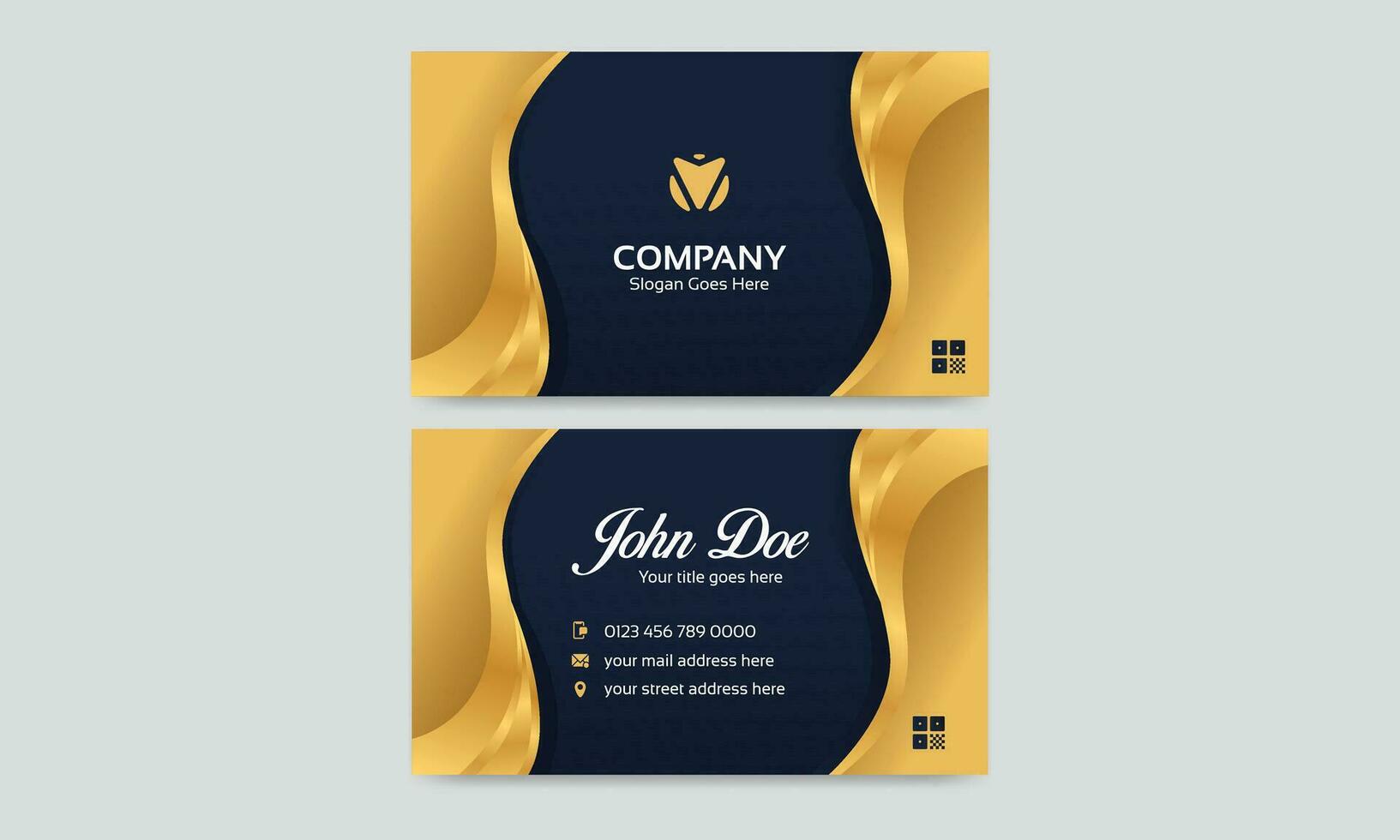 Creative, Corporate and Modern Business Card Template Design Colorful Layout Vector Pro Vector