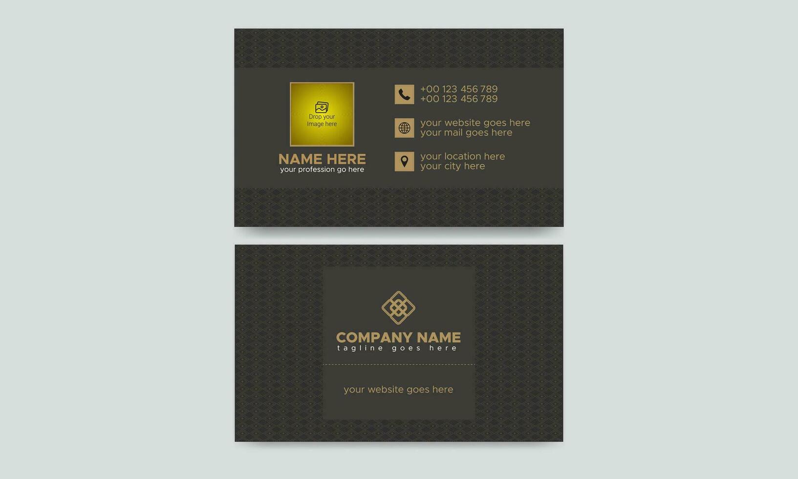 Creative, Corporate and Modern Business Card Template Design Colorful Layout Vector Pro Vector