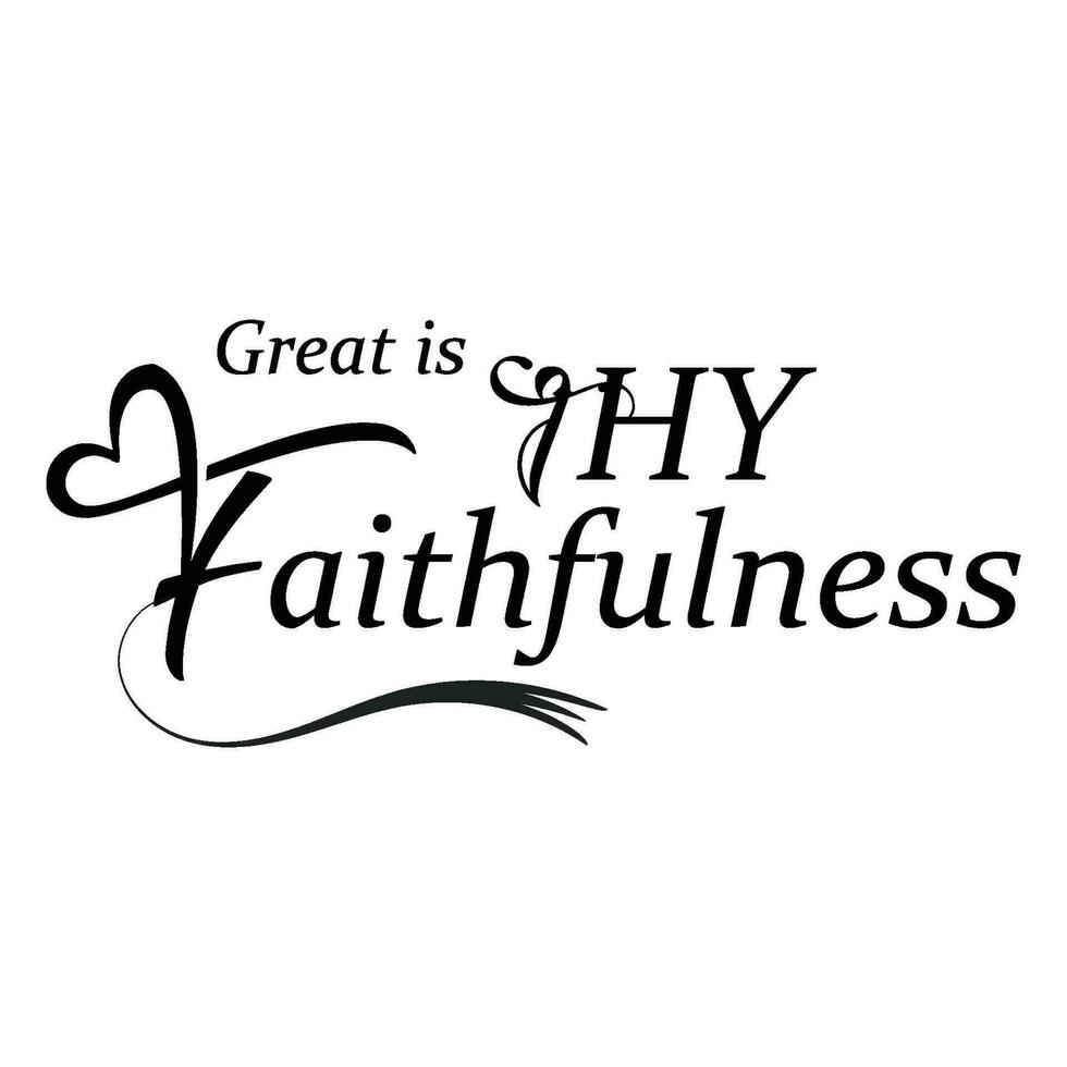 Christian Faith, Typography for print or use as poster, card, flyer or T Shirt vector