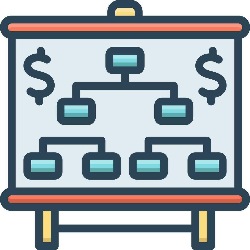 color icon for scheme vector