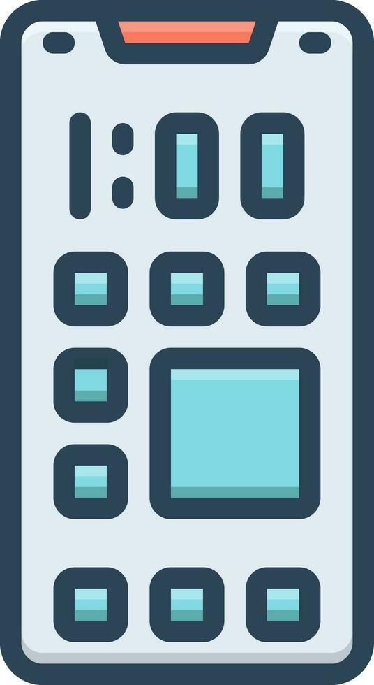 color icon for apps vector