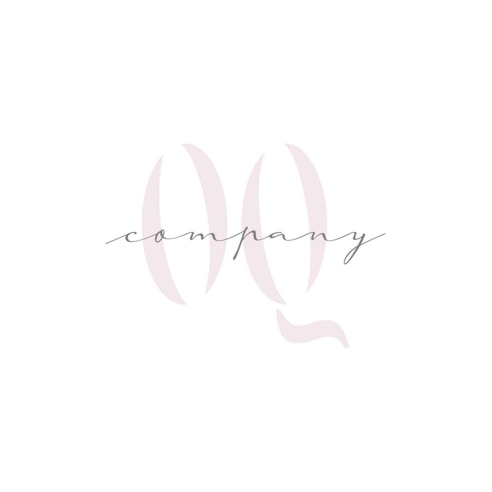OQ Beauty Initial Template Vector Design