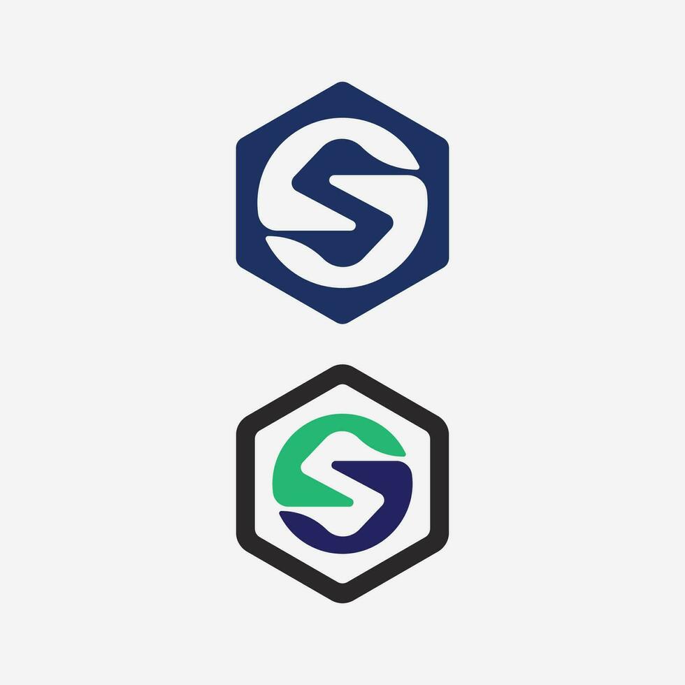 Business corporate S letter logo vector