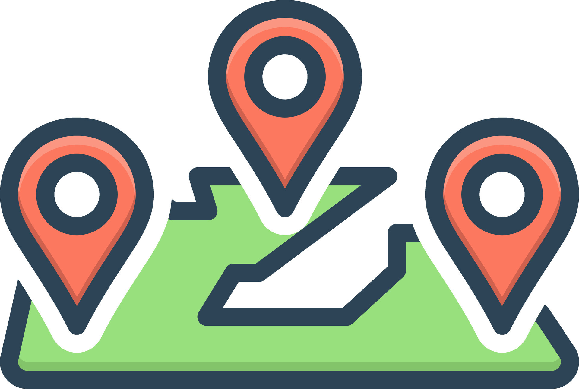 color icon for zones 33538940 Vector Art at Vecteezy