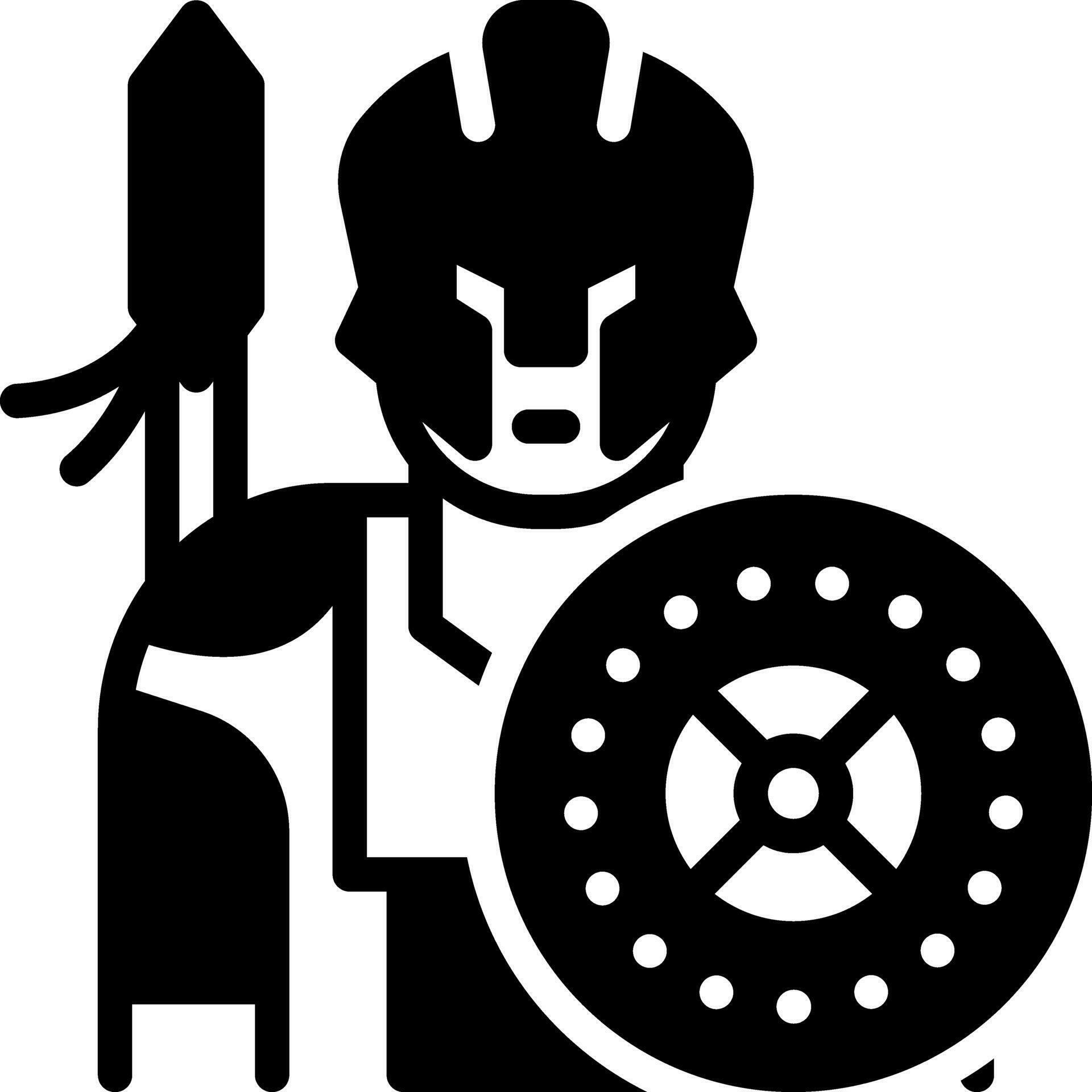 solid icon for warrior 33538956 Vector Art at Vecteezy