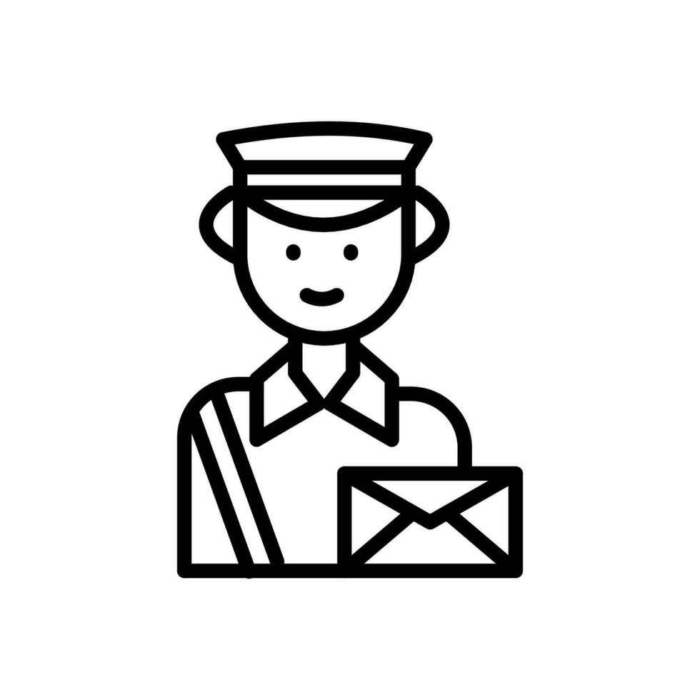 Postman Icon in vector. illustration vector