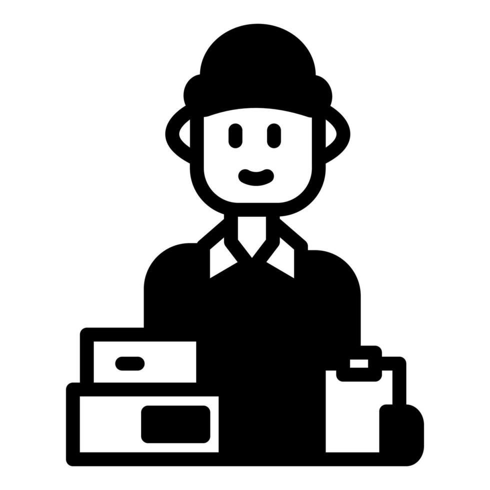 Courier Icon in vector. illustration vector