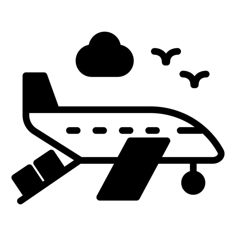 Cargo Plane Icon in vector. illustration vector