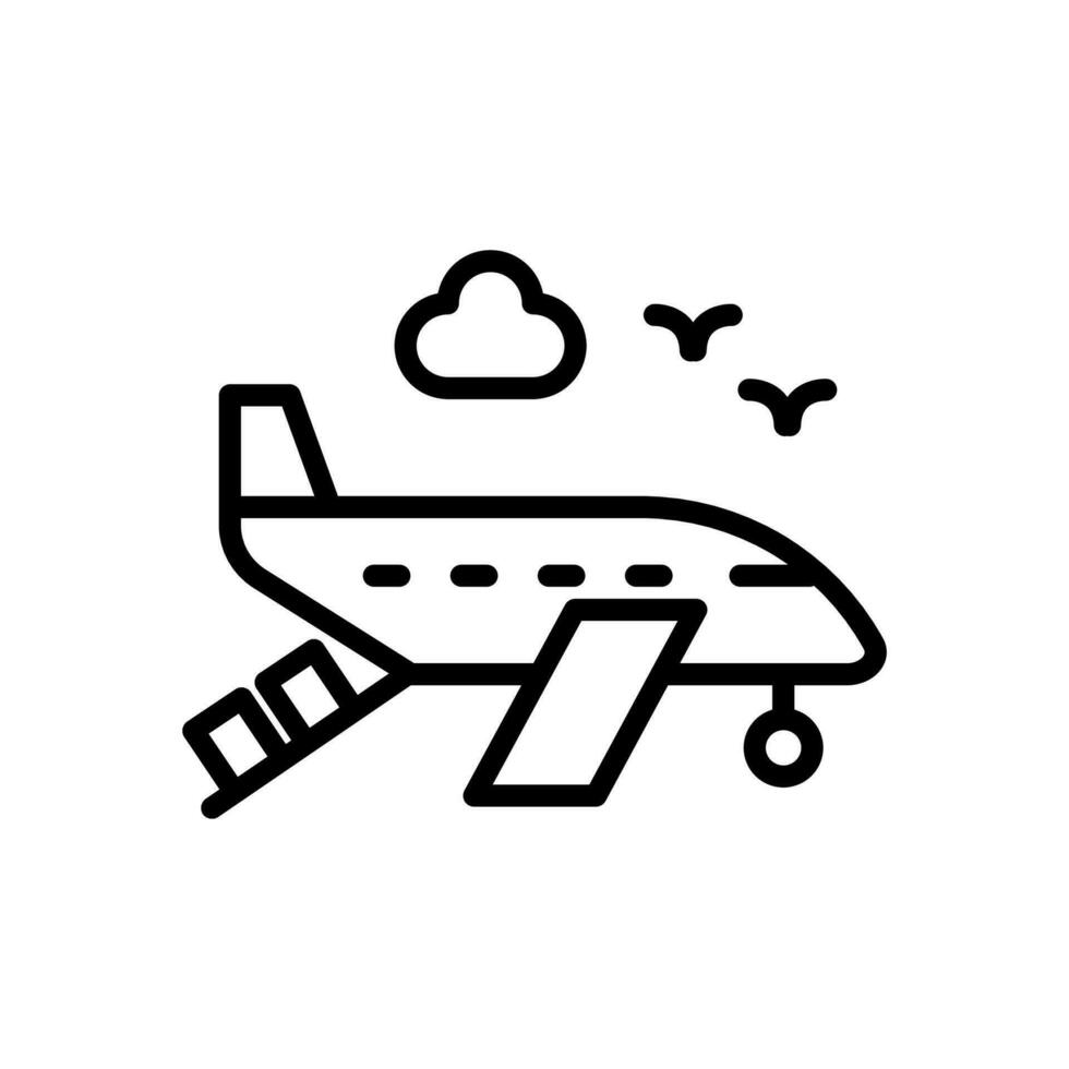 Cargo Plane Icon in vector. illustration vector