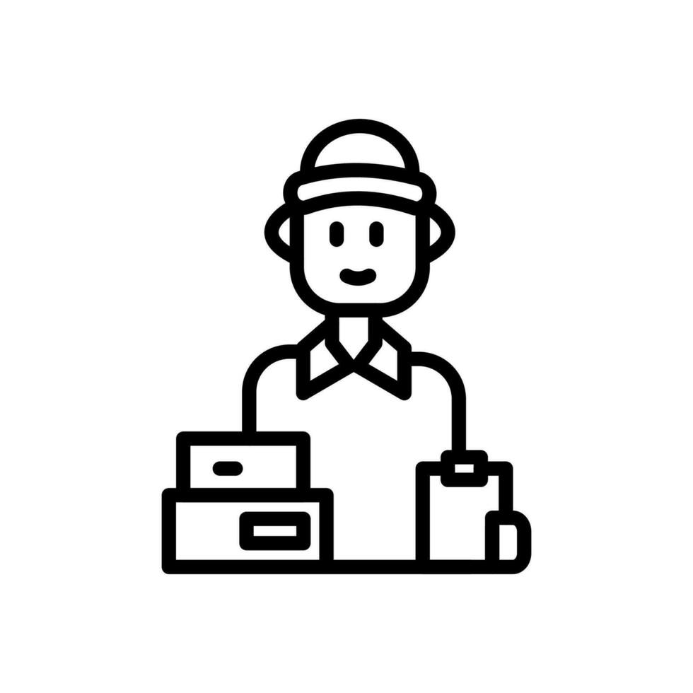 Courier Icon in vector. illustration vector