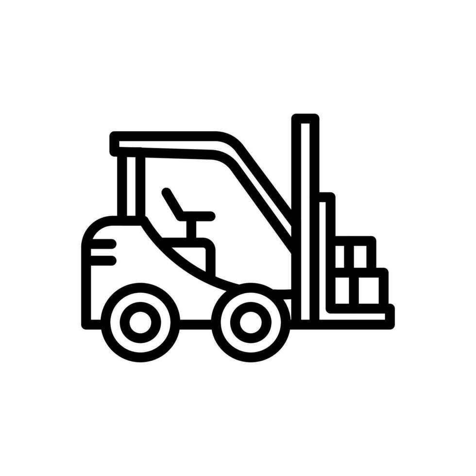 Fork Lift  Icon in vector. illustration vector