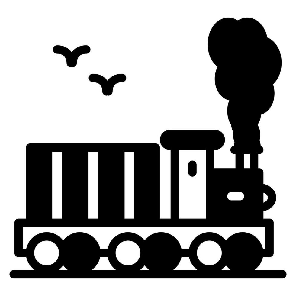 Cargo Train Icon in vector. illustration vector
