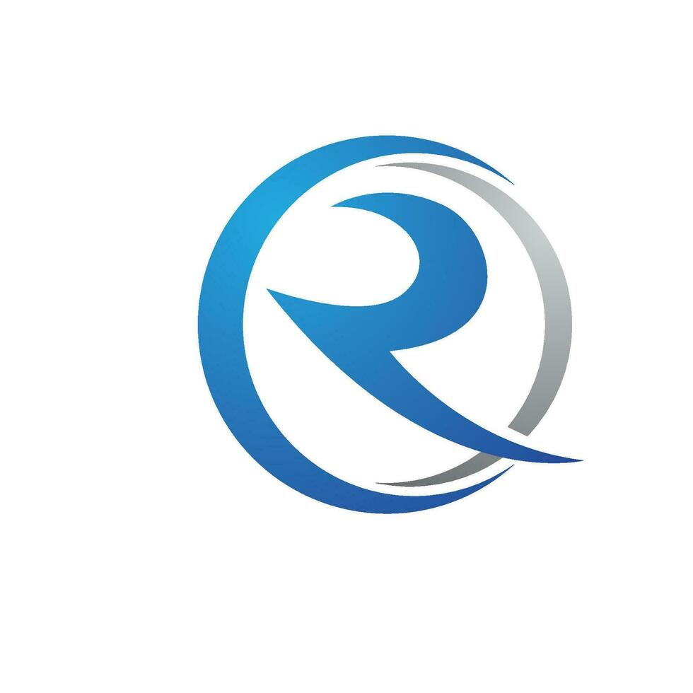 R Letter Arrow vector illustration icon