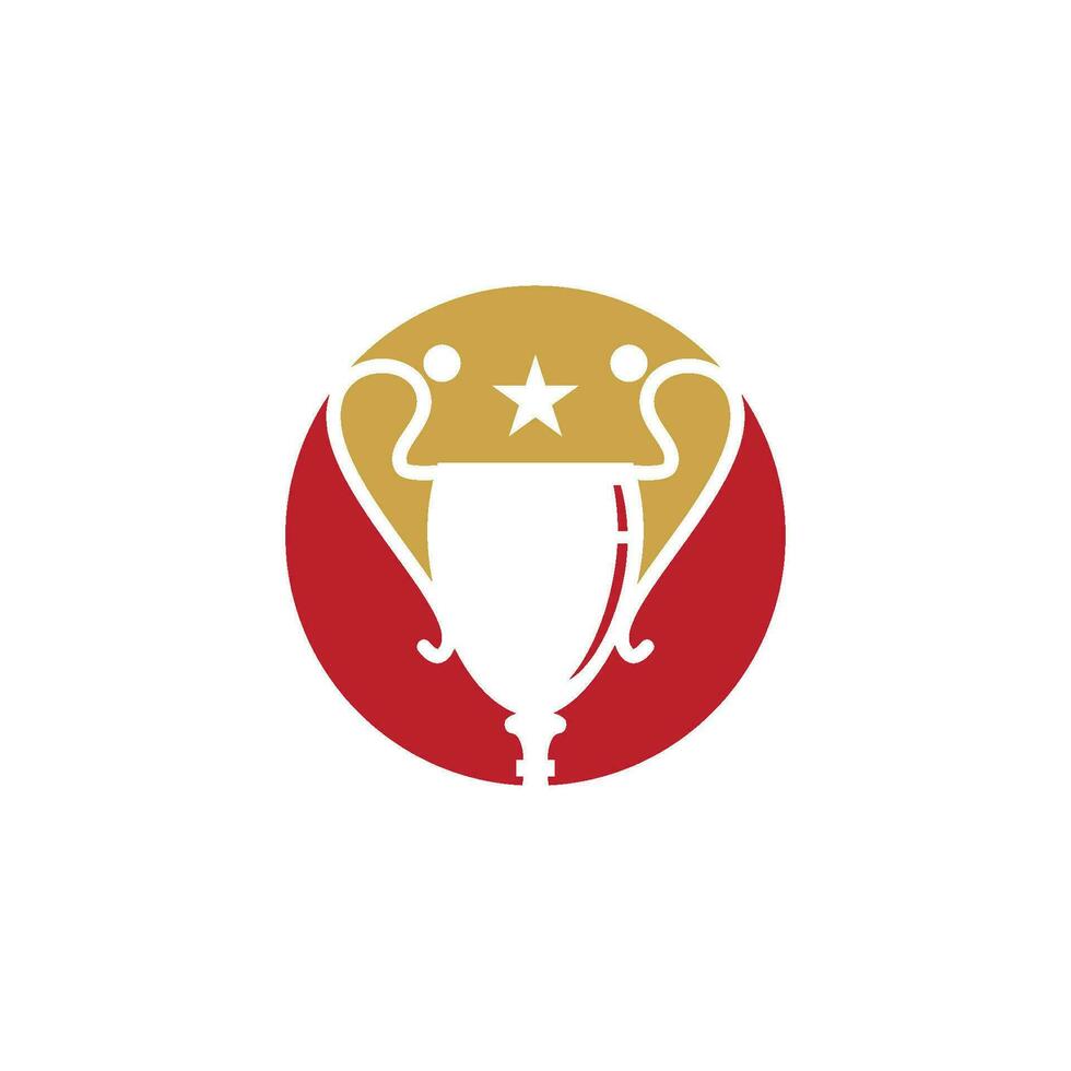 Trophy Vector icon design