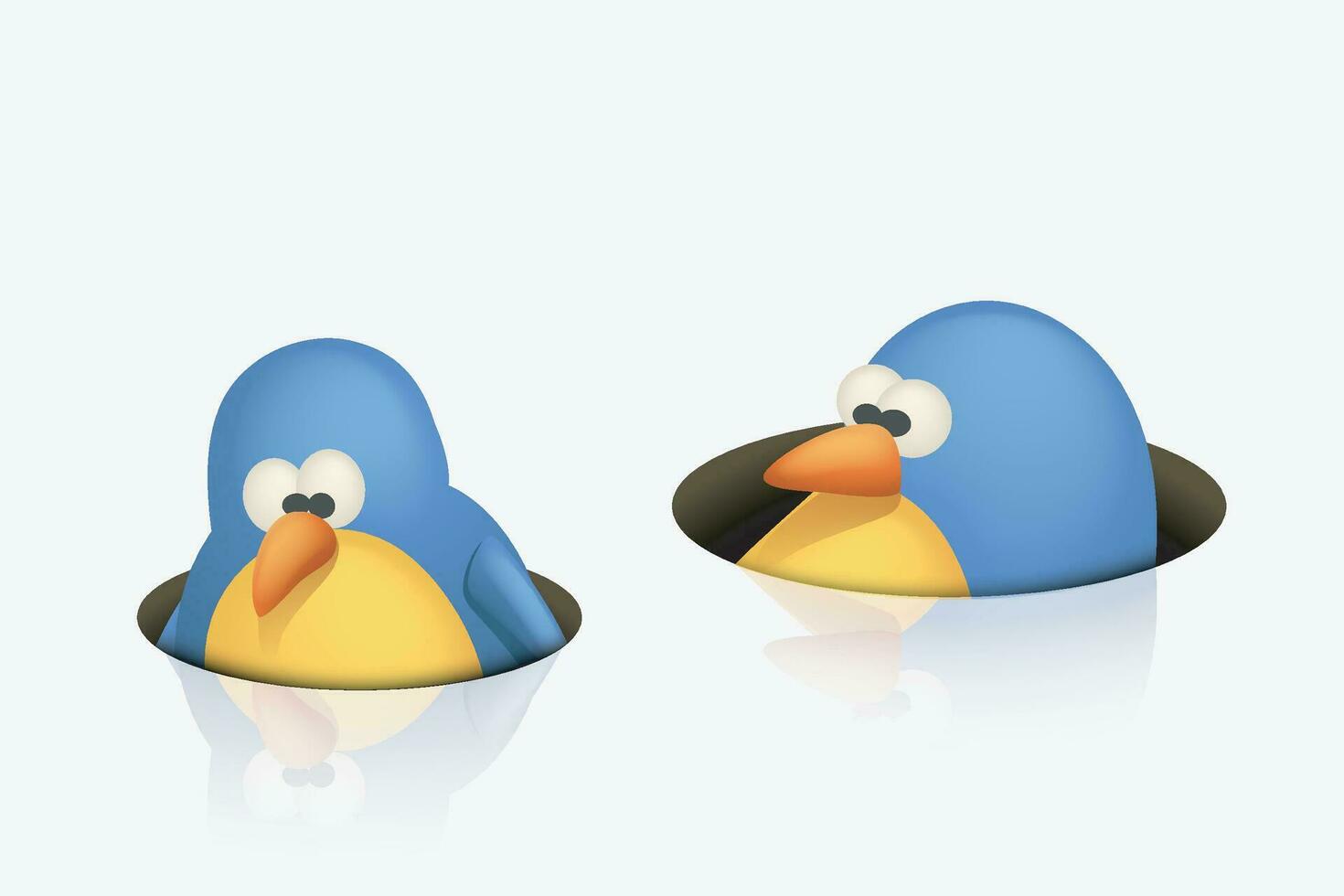 bird with holes vector