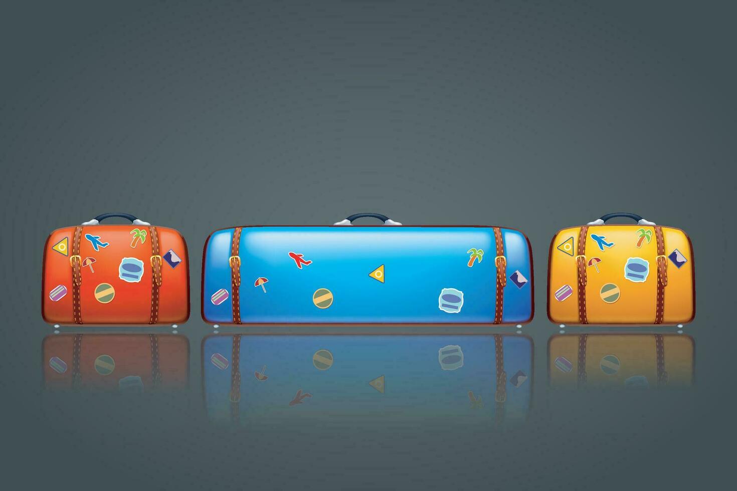 too big suitcase 33539324 Vector Art at Vecteezy
