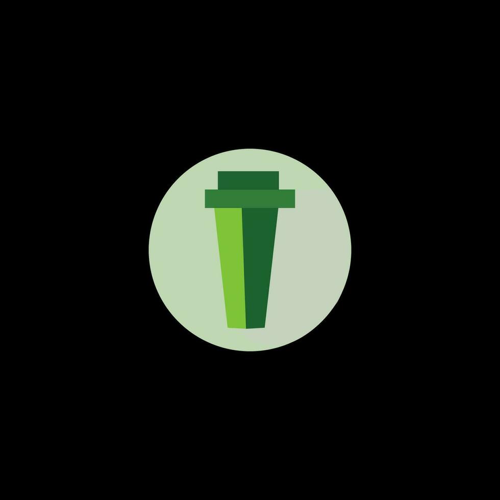 dustbin circle logo design vector