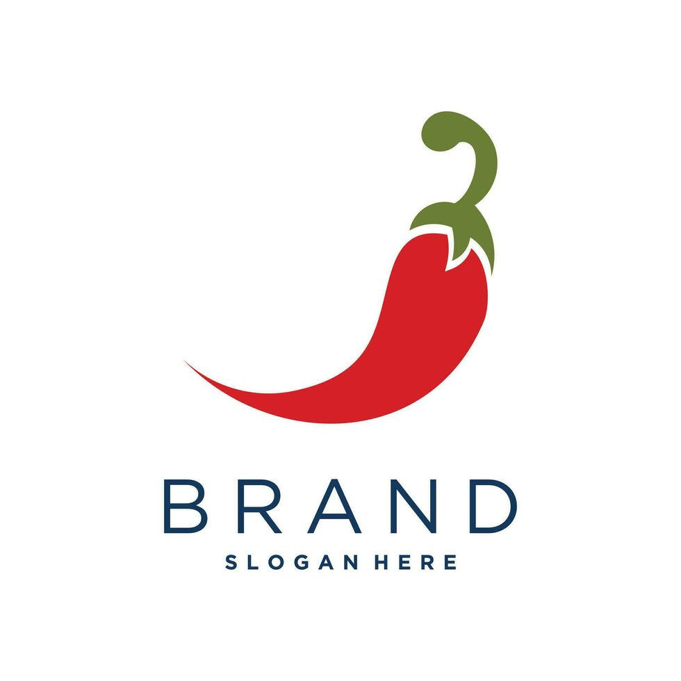 Hot chilli design with creative fresh element idea concept and icon vector