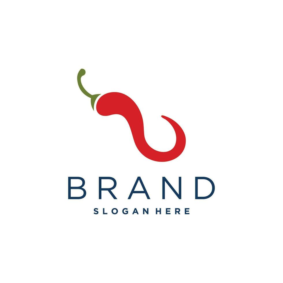 Hot chilli design with creative fresh element idea concept and icon vector