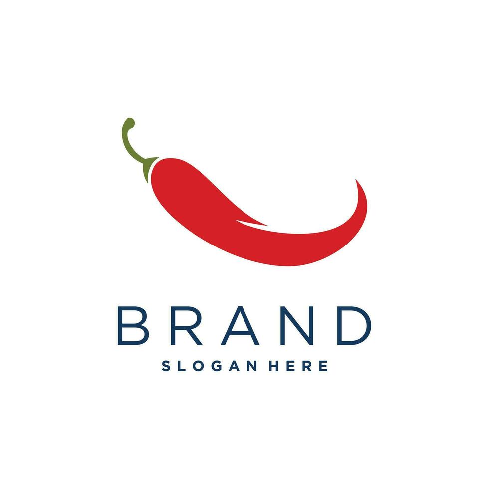 Hot chilli design with creative fresh element idea concept and icon vector
