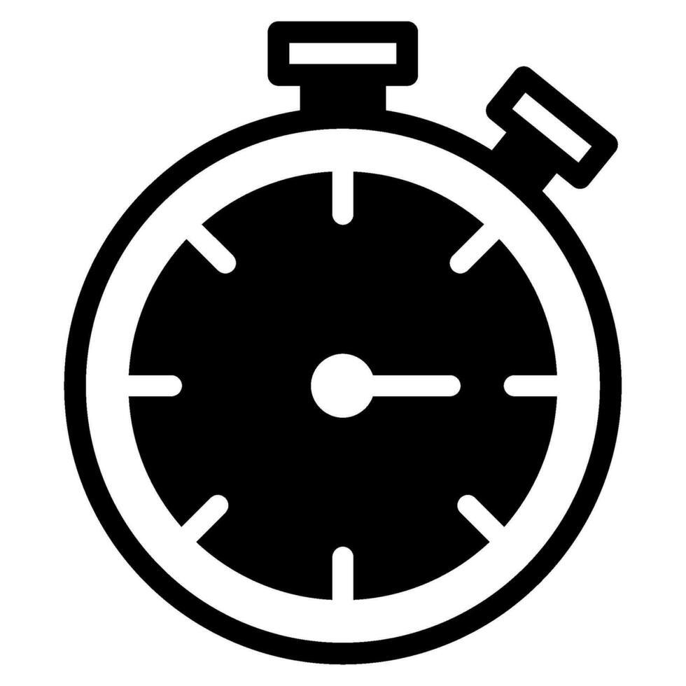 Stopwatch icon Illustration, for UIUX, infographic, etc vector