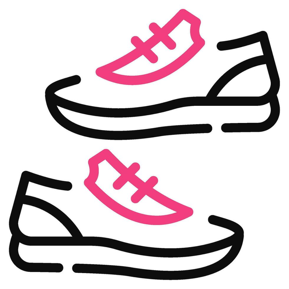 Zapatos icono ilustración, para uiux, infografía, etc vector