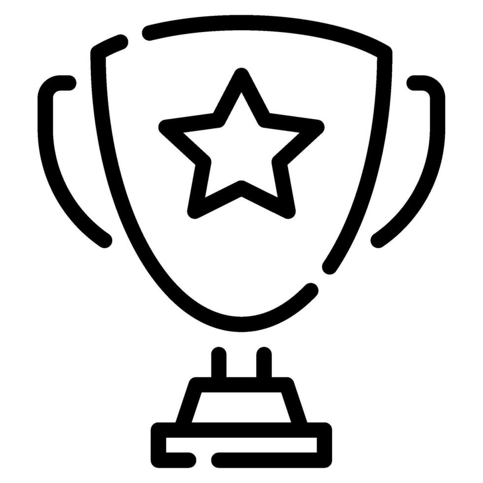 trofeo icono ilustración, para uiux, infografía, etc vector