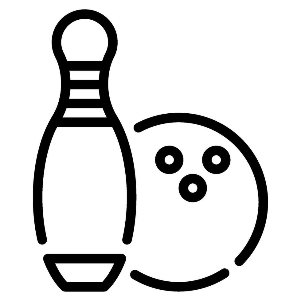 Bowling Pin icon Illustration, for UIUX, infographic, etc vector