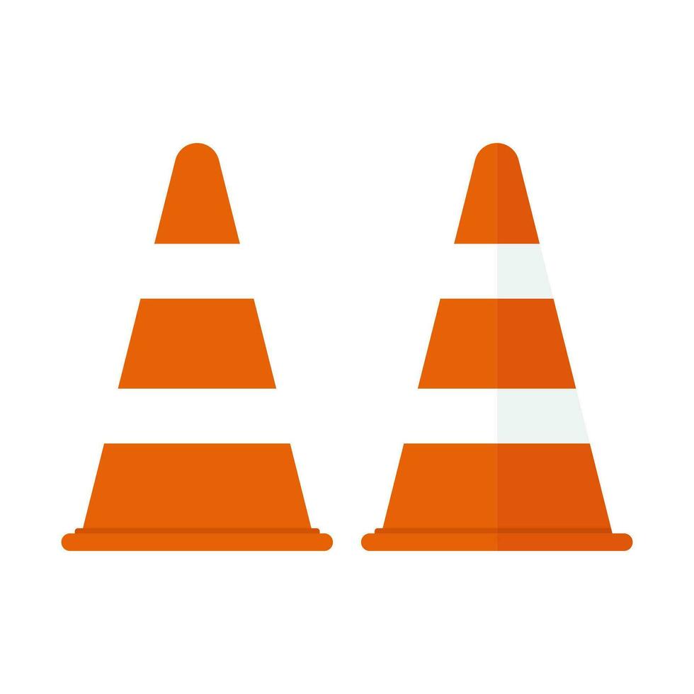 Cone icon,  illustration of traffic cone vector