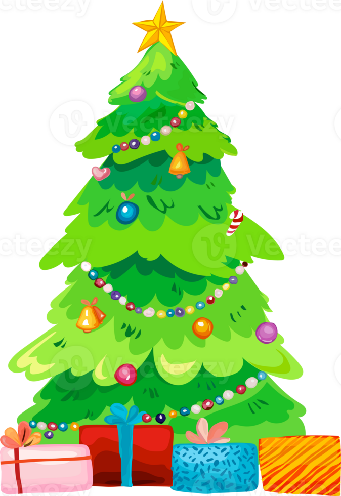 Christmas tree illustration png
