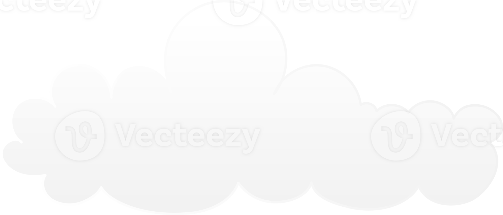 Illustration of clouds, Transparent background png