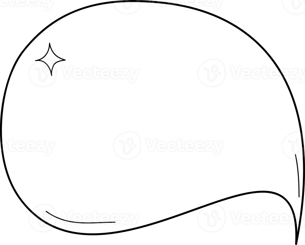 Hand drawn bubbles illustration, Transparent background png
