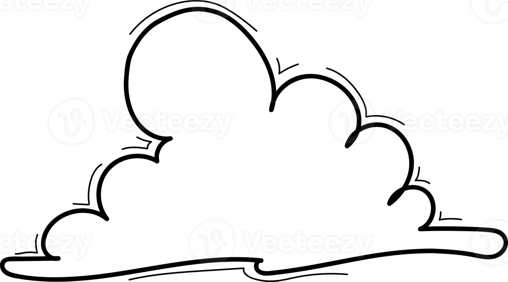 Hand drawn clouds, Transparent background 33539716 PNG