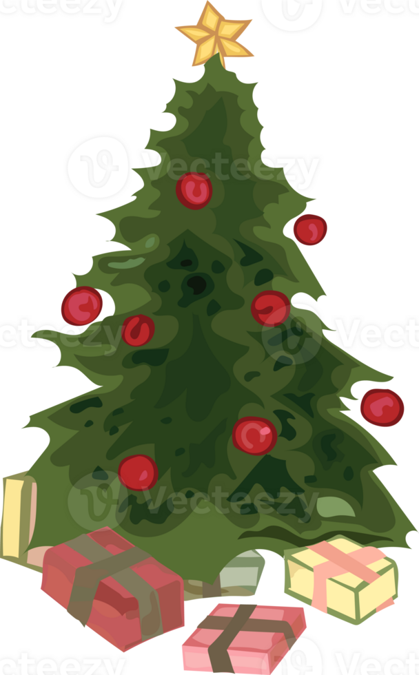 Christmas tree illustration png