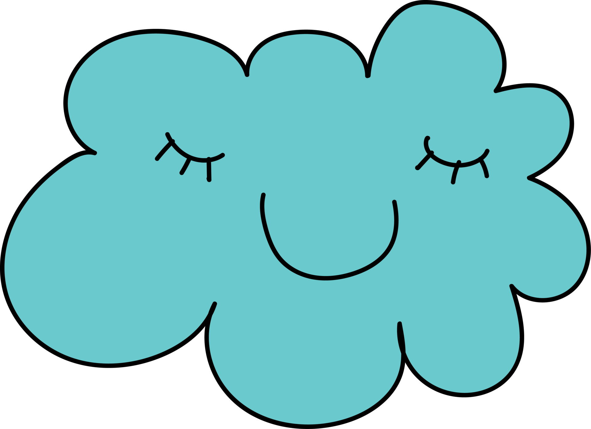 Hand drawn cloud illustration, Transparent background 33539801 PNG