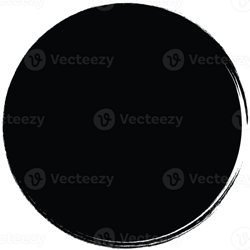 grunge volta formas, círculo ilustração, transparente fundo png