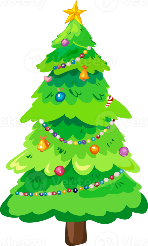 Christmas tree illustration png