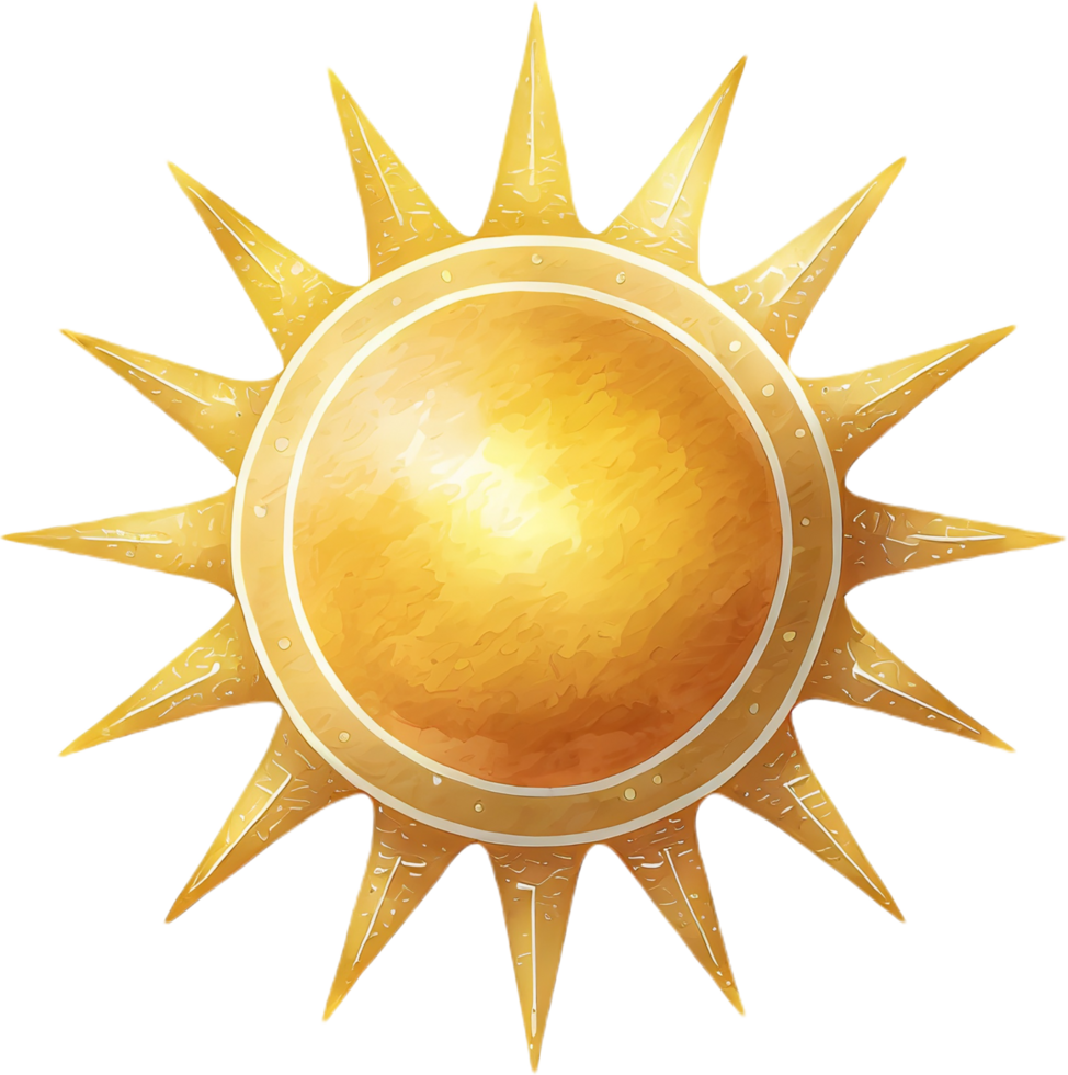 sun icon. AI Generated png