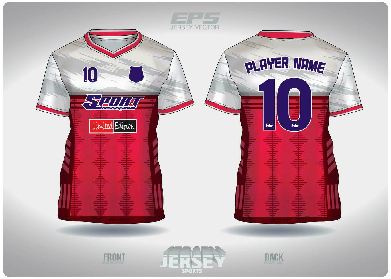 eps jersey Deportes camisa vector.rosa blanco digital sonido ola modelo diseño, ilustración, textil antecedentes para cuello en v Deportes camiseta, fútbol americano jersey camisa vector