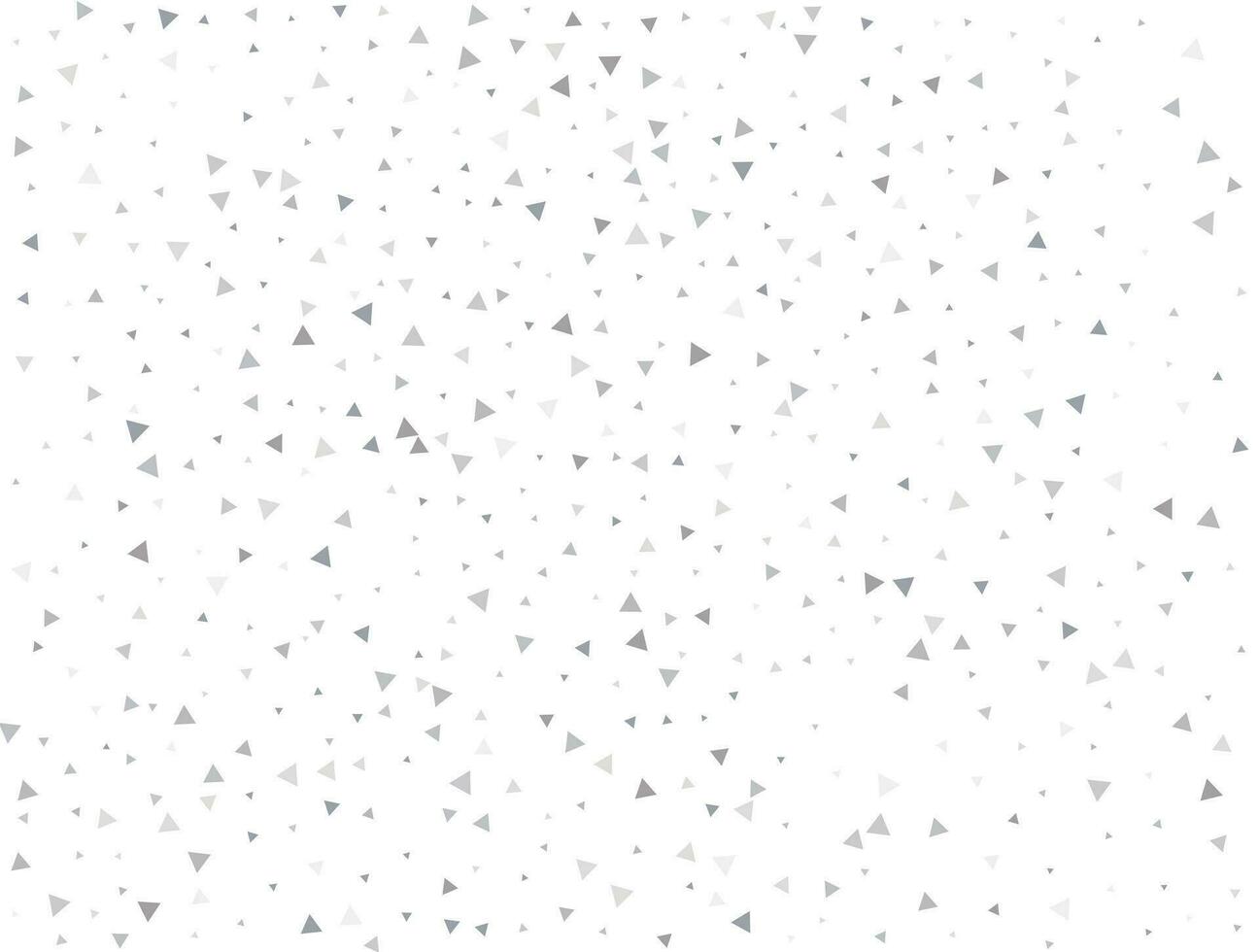 Luxury Light silver Triangular glitter confetti background. White festive texture vector