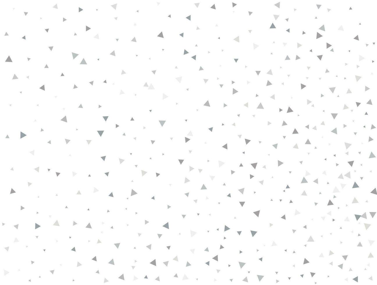 Luxury Light silver Triangular glitter confetti background. White festive texture vector